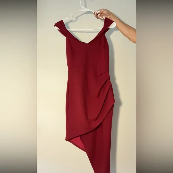 fashion nova red party dress Vestido Mini A Night in Paris Bubble - Rojo